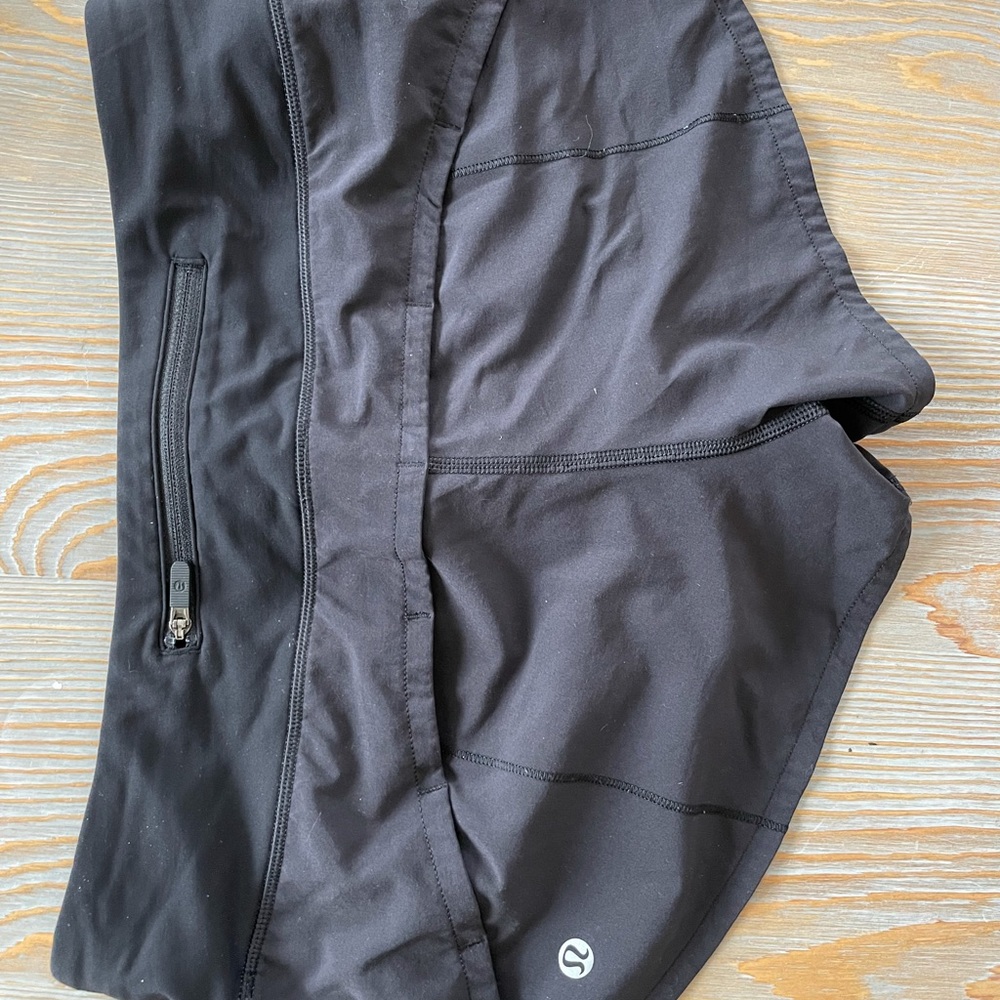 Lululemon Speed Up 2.5”. Black. Size 4